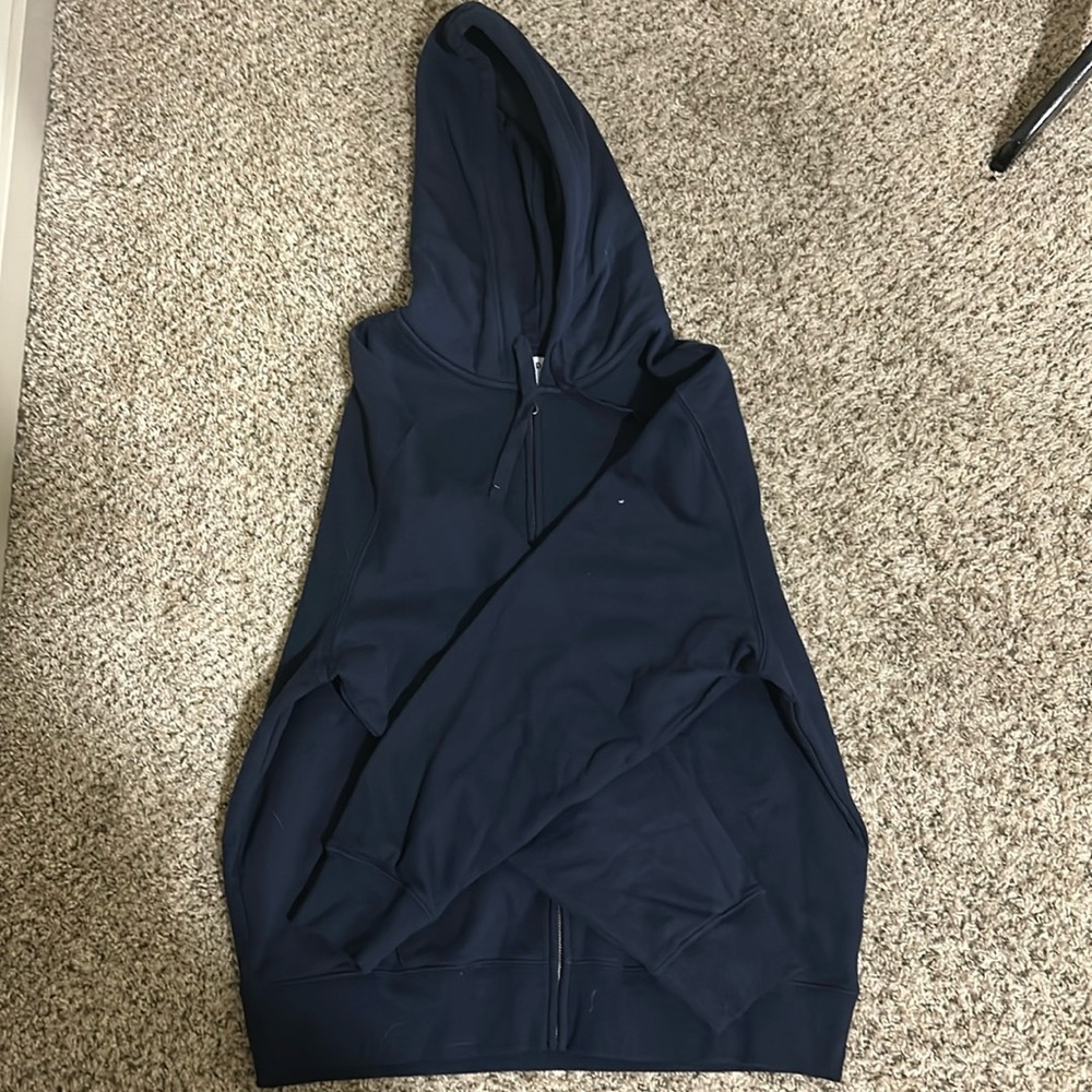 Fleeced lined full zip jacket.